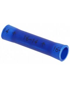 MULTICOMP PRO MC29375Butt Splice, Blue, MC Series, 16 AWG, 14 AWG, 2.5 mm², Vinyl
