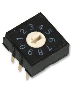 MULTICOMP PRO MCRH2AF-10RRotary Coded Switch, Through Hole, 10 Position, 24 VDC, BCD, 25 mA