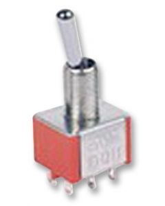 MULTICOMP PRO 1MD5T1B5M1QEToggle Switch, On-Off-(On), DPDT, Non Illuminated, 1MD5 Series, 5 A, Panel Mount