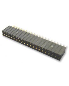 MULTICOMP PRO 2206SA-20-46PCB Receptacle, Board-to-Board, 1.27 mm, 1 Rows, 20 Contacts, Through Hole Mount, 2206SA Series