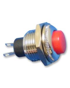 MULTICOMP PRO R13-502MA-05-RPushbutton Switch, 12.7 mm, SPST, Off-(On), Round Raised, Red