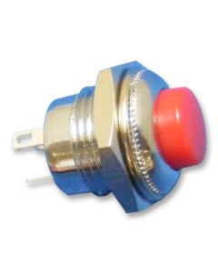 MULTICOMP PRO R13-502MC-05-RPushbutton Switch, 12.7 mm, SPDT, On-(On), Round Raised, Red
