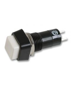 MULTICOMP PRO R13-23B-05-BWPushbutton Switch, Latching, 12.2 mm, SPST-NC, (Off)-On, Square, White