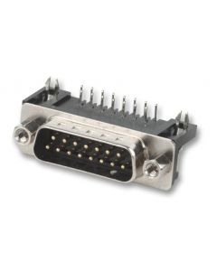 MULTICOMP PRO 5504F1-25P-02A-03D Sub Connector, Right Angle, DB25, 25 Contacts, Plug, Solder, DB, 5504 Series, Metal Body