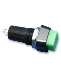 MULTICOMP PRO R13-23B-05-BGPushbutton Switch, Latching, 12.2 mm, SPST-NC, (Off)-On, Square, Green