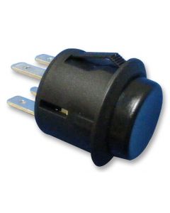 MULTICOMP PRO R13-527A-02-BBPushbutton Switch, 20.2 mm, DPST, Off-(On), Round Raised, Black