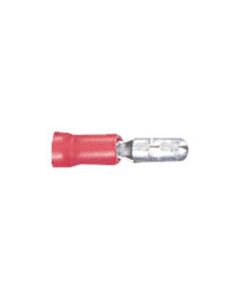 MULTICOMP PRO MPD1-156Bullet Terminal, MPD Series, 22 AWG, 16 AWG, 1.25 mm², Male Bullet, Red