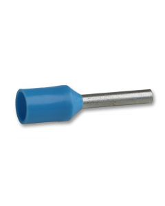 MULTICOMP PRO DICE7575Wire Ferrule, Single Wire, 20 AWG, 0.75 mm², 8 mm, Blue, DICE Series
