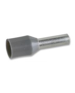MULTICOMP PRO E2518-GREYWire Ferrule, Single Wire, 14 AWG, 2.5 mm², 18 mm, Gray, E Series