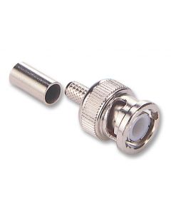 MULTICOMP PRO MP-13-10-1 58URF / Coaxial Connector, BNC Coaxial, Straight Plug, Crimp, 50 ohm, RG58, Essex 621-715, Brass