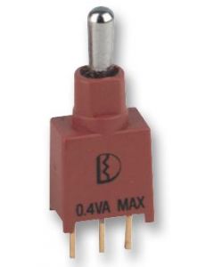 MULTICOMP PRO 2AS4T2A1M2REToggle Switch, (On)-Off-(On), SPDT, Non Illuminated, 2AS Series, 100 mA, Through Hole