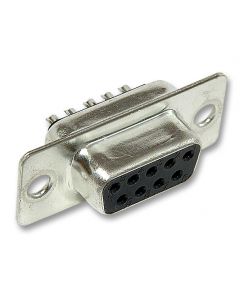 MULTICOMP PRO 698106D Sub Connector, Formed Contacts, DB9, Standard, Receptacle, Formed Contacts Series, 9 Contacts, DE