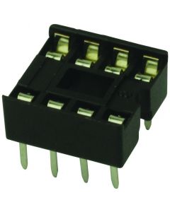 MULTICOMP PRO SPC15494IC & Component Socket, 8 Contacts, DIP Socket, 2.54 mm, Multicomp Pro IC Sockets, 7.62 mm