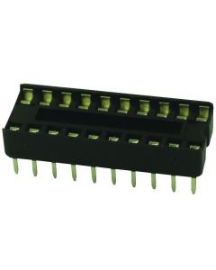 MULTICOMP PRO SPC15501IC & Component Socket, 20 Contacts, DIP Socket, 2.54 mm, ICD Series, 7.62 mm, Phosphor Bronze
