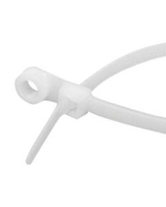 MULTICOMP PRO MC001980Cable Tie, Mounting Hole, #8, Nylon 6.6 (Polyamide 6.6), Natural, 149.225 mm, 3.505 mm, 31.75 mm