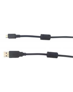 MULTICOMP PRO MC002471USB Cable, With Ferrite Beads, USB Type A Plug, Micro USB Type B Plug, 1 m, 3.3 ft, USB 2.0, Black