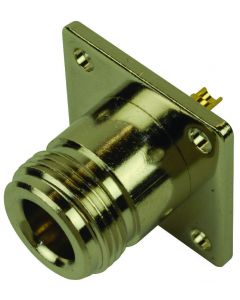 MULTICOMP PRO MC23558RF / Coaxial Connector, N Type, Straight Jack, Solder, 50 ohm, Brass