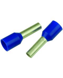 MULTICOMP PRO SPC4520Wire Ferrule, Single Wire, 14 AWG, 2.5 mm², 8 mm, Blue