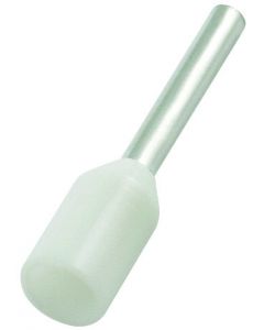 MULTICOMP PRO MC5012-WWire Ferrule, Single Wire, 22 AWG, 0.5 mm², 12 mm, White