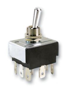 MULTICOMP PRO MCR13-432D1-01Toggle Switch, On-Off-On, 3PDT, Non Illuminated, 18 A, Panel Mount