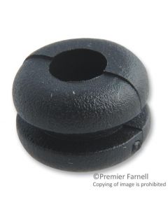MULTICOMP PRO PV5 GROMMET PK 100Grommet, Round, Open, 4 mm, PVC (Polyvinylchloride), 6.4 mm, 1.6 mm