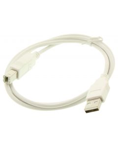 MULTICOMP PRO SPC4798USB Cable, Type A Plug to Type B Plug, 1 m, 3.3 ft, White