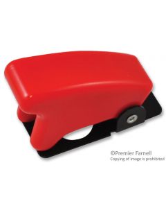 MULTICOMP PRO MCR17-10B(RED)Switch Finger Guard, Red, M12 Mounting Hole Diameter Toggle Switches