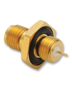 MULTICOMP PRO MC000242RF / Coaxial Connector, SMA Coaxial, Straight Bulkhead Jack, Solder, 50 ohm, Beryllium Copper