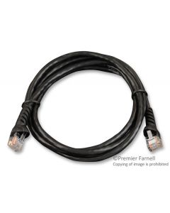 MULTICOMP PRO SPC21900Ethernet Cable, Cat5e, Cat5e, RJ45 Plug to RJ45 Plug, UTP (Unshielded Twisted Pair), Black, 1.5 m