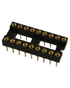 MULTICOMP PRO SPC15518IC & Component Socket, 18 Contacts, DIP Socket, 2.54 mm, MP Series, 7.62 mm, Beryllium Copper