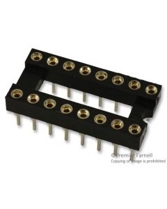 MULTICOMP PRO SPC15527IC & Component Socket, 16 Contacts, DIP Socket, 2.54 mm, MP Series, 7.62 mm, Beryllium Copper