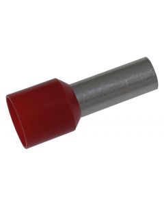 MULTICOMP PRO SPC4528Wire Ferrule, Single Wire, 8 AWG, 10 mm², 12 mm, Red