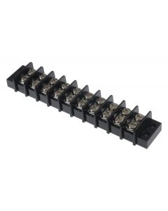 MULTICOMP PRO MC24305Panel Mount Barrier Terminal Block, 2 Row, 10 Positions, 22 AWG, 12 AWG, 9.5 mm, 20 A