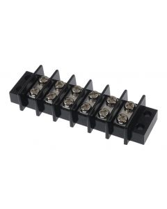 MULTICOMP PRO MC24330Panel Mount Barrier Terminal Block, 2 Row, 6 Positions, 12 AWG, 11 mm, 25 A