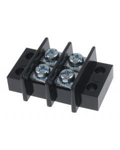 MULTICOMP PRO MC24335Panel Mount Barrier Terminal Block, 2 Row, 2 Positions, 12 AWG, 11 mm, 20 A