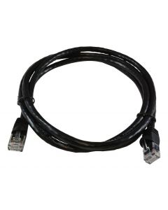 MULTICOMP PRO SPC23213Ethernet Cable, Booted, Cat6, RJ45 Plug to RJ45 Plug, UTP (Unshielded Twisted Pair), Black, 1.5 m