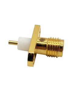 MULTICOMP PRO MC002126RF / Coaxial Connector, SMA Coaxial, Straight Flanged Jack, Solder, 50 ohm, Beryllium Copper
