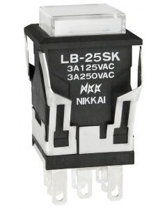 NKK SWITCHES LB25SKW01-5D-JB
