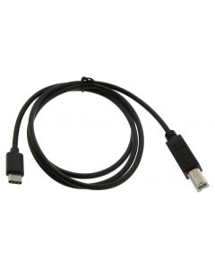 MULTICOMP PRO C06026-00007USB Cable, Type B Plug to Type C Plug, 0.91 m, 3 ft, USB 2.0, Black