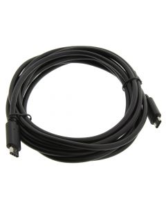 MULTICOMP PRO C06026-00015USB Cable, Type C Plug to Type C Plug, 2.74 m, 9 ft, USB 2.0, Black