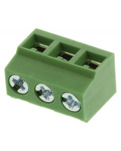 MULTICOMP PRO MCTB-61C03Wire-To-Board Terminal Block, 5 mm, 3 Positions, 26 AWG, 14 AWG, Screw