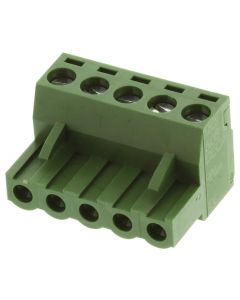 MULTICOMP PRO MCTC-10D05Pluggable Terminal Block, 5.08 mm, 5 Positions, 24 AWG, 12 AWG, Screw