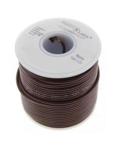 MULTICOMP PRO 24-15121Wire, Hook Up, PVC, Brown, 24 AWG, 0.2 mm², 25 ft, 7.62 m