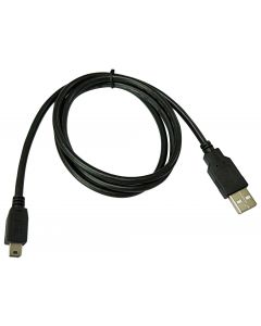 MULTICOMP PRO MC002737USB Cable, USB Type A Plug, Mini USB Type B Plug, 1 m, 3.3 ft, USB 2.0, Black