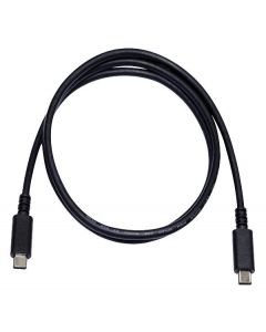 MULTICOMP PRO MC000998USB Cable, Type C Plug to Type C Plug, 1 m, 3.3 ft, USB 3.1, Black, E-Marked Cable