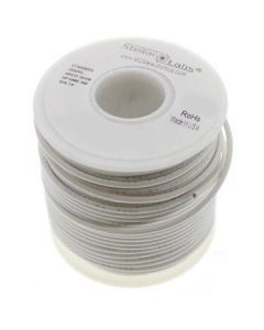 MULTICOMP PRO 24-15059Wire, Hook Up, PVC, White, 16 AWG, 100 ft, 30.5 m