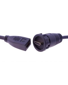 MULTICOMP PRO MP002464Audio / Video Cable Assembly, HDMI Receptacle, HDMI Receptacle, 11.8 ', 300 mm, Black