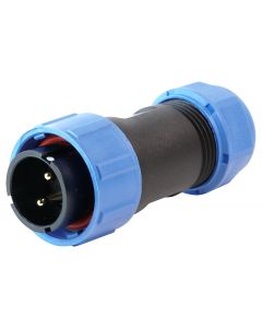 MULTICOMP PRO MP002658Circular Connector, MP-T21 IP67 Series, Cable Mount Plug, 2 Contacts, Screw Pin, Bayonet