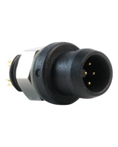 MULTICOMP PRO MP002487Circular Connector, MP M6 Snap-In Connectors, Panel Mount Receptacle, 6 Contacts, Solder Pin