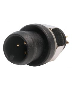 MULTICOMP PRO MP002491Circular Connector, MP M6 Snap-In Connectors, Panel Mount Receptacle, 3 Contacts, Solder Pin